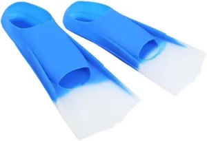 1 Pair Professional Silicone Diving Fins – Comfortable Snorkeling Swimming Flippers with Soft Foot Pockets, Streamlined Design, Mesh Bag Included