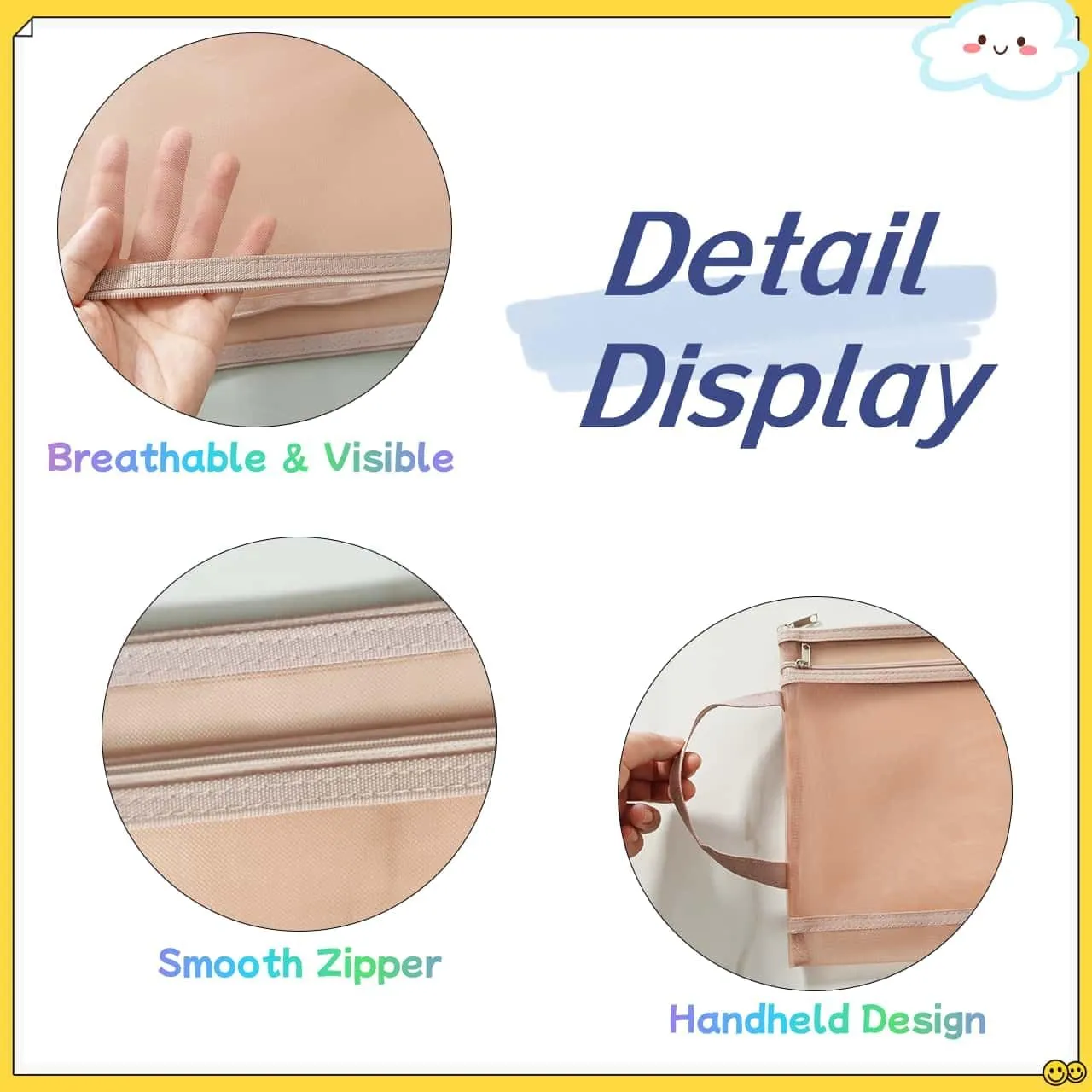 10 Pack A4 Double-Layer Mesh Zipper Pouch Bags & 2 Pack B6 Pencil Pouches Board Game Storage Puzzle Organizers Toy Storage Bags (5-Colors)
