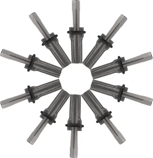 10 Pcs Rock Splitting Wedges, Masonry Chisels, 5/8 Inch Wedge and Feather Shims, Heavy Duty Rock Splitting Wedges for Marble Rocks Concrete Granite