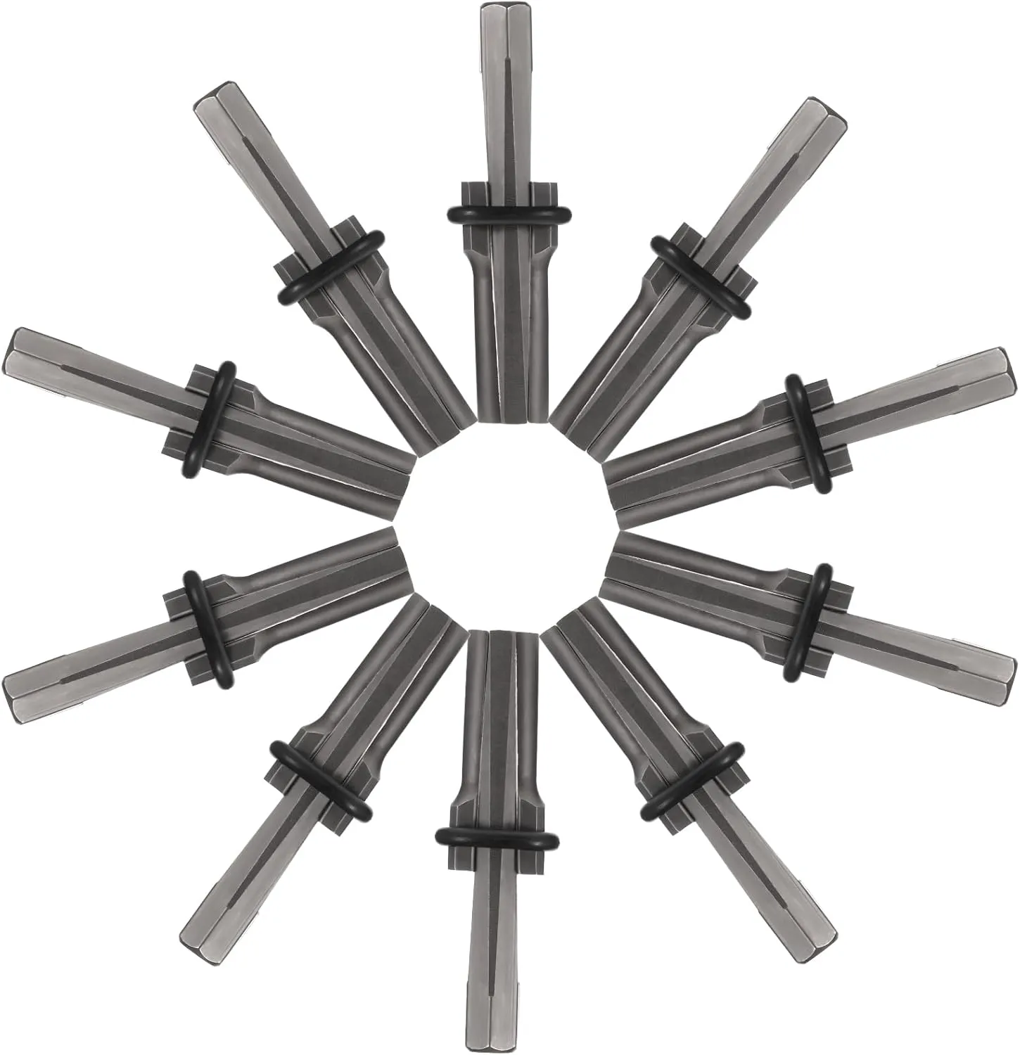10 Pcs Rock Splitting Wedges, Masonry Chisels, 5/8 Inch Wedge and Feather Shims, Heavy Duty Rock Splitting Wedges for Marble Rocks Concrete Granite