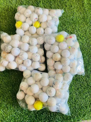 100 Ball Mesh Bag Hit Away Practice Used Golf Balls