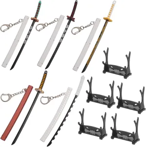 10PS Samurai Sword Game Series Sword Gift Keychain for Anime Fans or Spinning Pen Decompression.