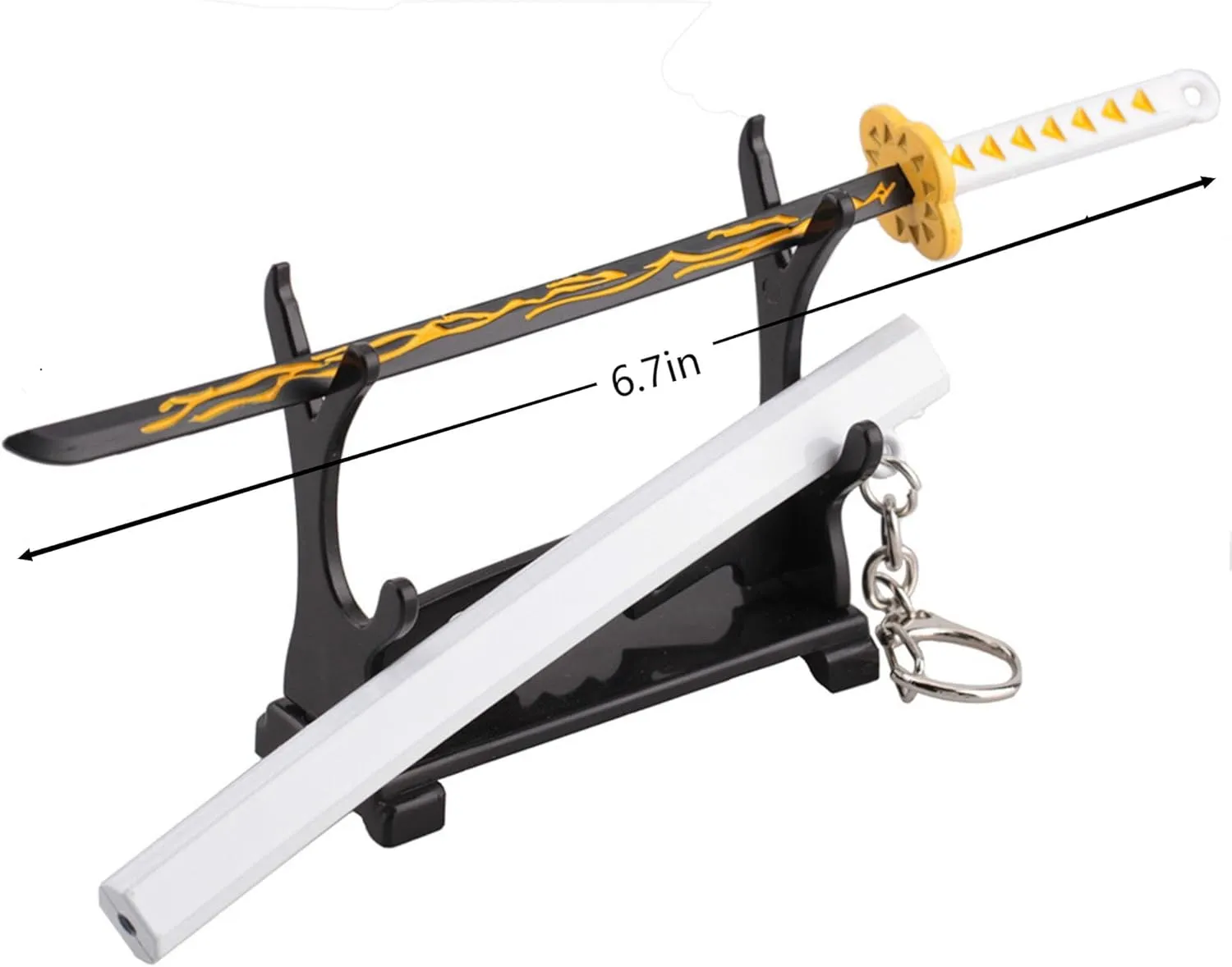 10PS Samurai Sword Game Series Sword Gift Keychain for Anime Fans or Spinning Pen Decompression.