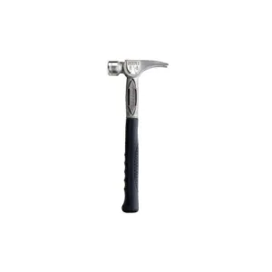 14 oz Smooth Face Titanium Hammer With Replaceable Head Black And Titanium TBM14RSS