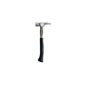 14 oz Titanium Framing Hammer With Milled Face And Curved Handle Black And Titanium TBM14RMC