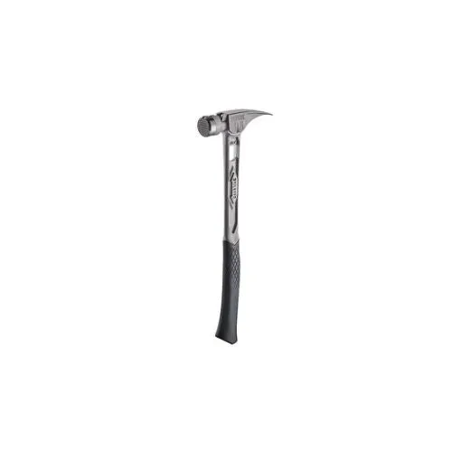 15 oz Milled Face Framing Hammer With Titanium Curved Handle Gray TIB15MC