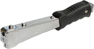 16-425 Heavy Duty Steel Construction Hammer Tacker, Anti-Jam Magazine and Ergo Grip Handle, Fits Staples 1/4'' - 5/16'' - 3/8'' (A11, T50 and 140 Staples), Black