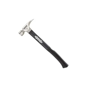 16 oz Smooth Face Titanium Framing Hammer With Fiberglass Handle Black TI16SC-F