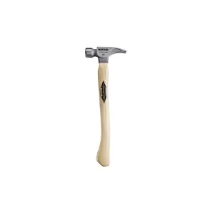 16 oz Titanium Smooth Face Framer with Curved Hickory Handle Silver TI16SC