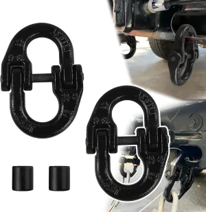 2 Pcs Safety G80 Hammerlock Coupling Link, Heavy Duty Alloy Steel Connecting Link 1/2 Inch Tow Hitch Hammer Lock Chain Connector, 12000 lbs Working Load Limit