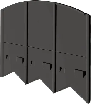 20' Choppers Heavy-Duty Hammer-in Edging - Corner and T Connectors Included - Black