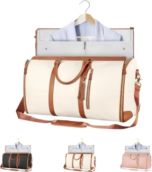 2025 Luux Bag Duffle for Travel，Waterproof Luux Travel Bag, Carry On Convertible Luux Travel Bag，Travelher Foldable Clothing Bag (Beige) ﻿
