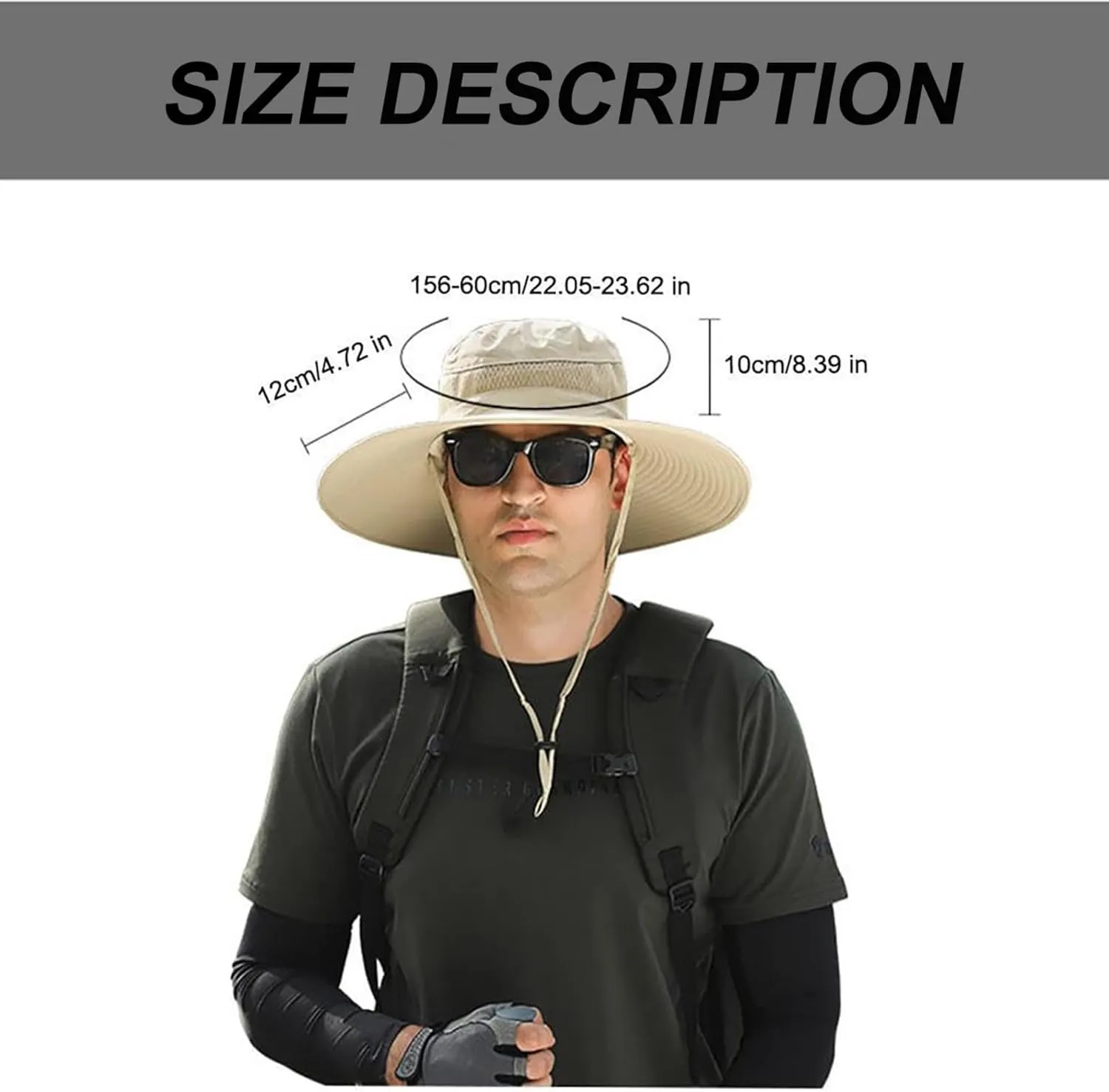 2025 New Ultralight Solar Fan Sun Hat, Hat with Fans Solar Power Built in, Solar Powered Outdoor Wide Brim Sun Fishing Hat