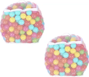 2.3-Inch Phthalate Free BPA Free Non-Toxic Crush Proof Play Balls Pit Balls- 6 Bright Colors in Reusable and Durable Storage Mesh Bag with Zipper, 800-Count