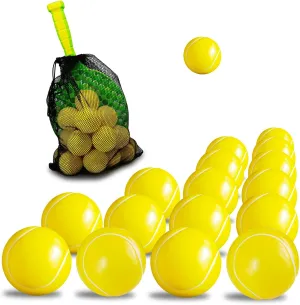 24PCS Foam Baseballs, 2.4Inch Mini Baseballs, Sports Squeeze Balls, Soft Practice Baseball for Training, Kids Party Favor Toy, Sports Theme Party