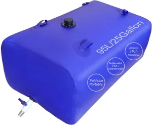 25 Gallon Water Tank,Portable Foldable Capacity Water Storage Bladder Containers,Suitable for Outdoor or Emergency Water