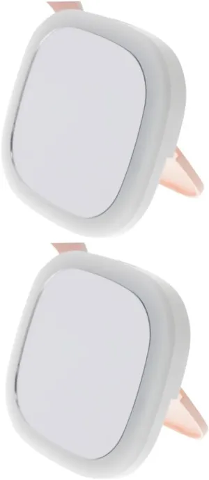 2pcs Led Makeup Mirror Compact Portable Night Light Cosmetics Accessory for Travel