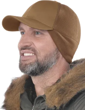 2SBR 2SABERS Mens Winter Hat with Earflaps and Visor - Warm Trucker Baseball Cap Hat