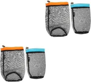 2sets Cotton Sleeping Bag Liner Portable Travel Bag Drawstring Closure 2pcs*2