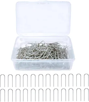 300 Pieces High Temperature Nichrome Wire Jump Rings for Ceramic Ornaments, Glass Projects, Porcelain and Stoneware, Wire Diameter 21 Gauge, with Plastic Storage Box