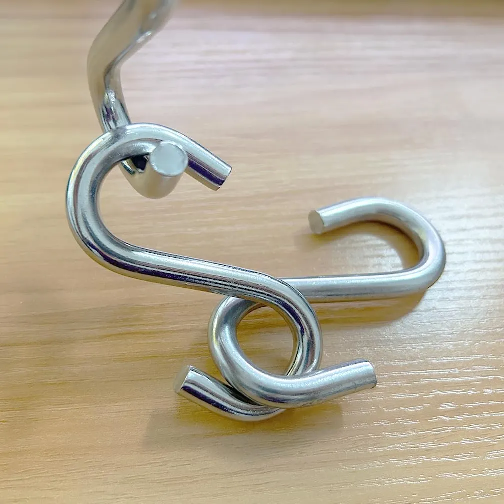 304 Stainless Steel S Hooks Heavy Duty,Outdoor Rust-Free Strong Industrial Grade Quality Utility Hooks 3.2 Inch /16 Pack