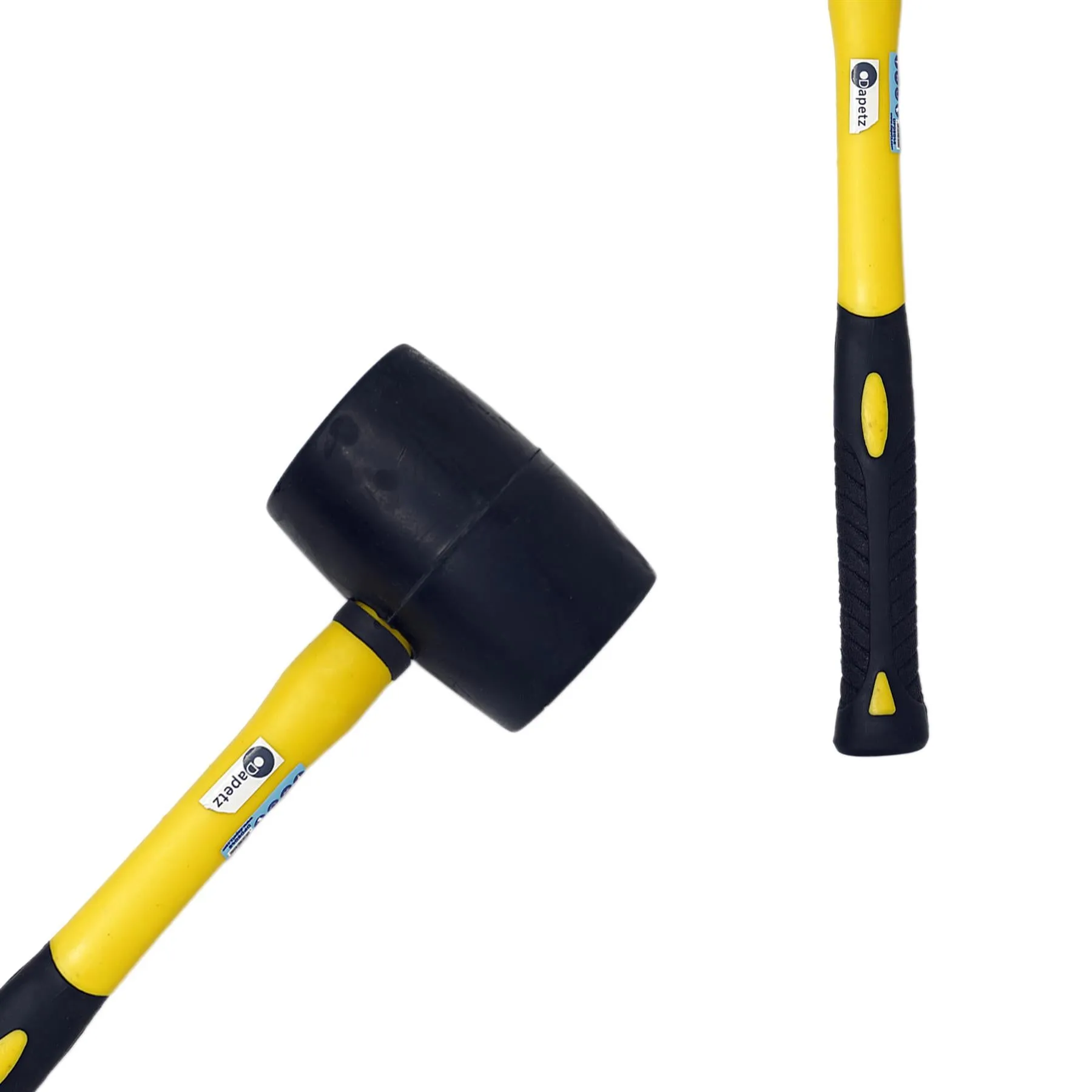 32oz Black Rubber Hammer Mallet Fibre Handle Camping Racking Golf Tool