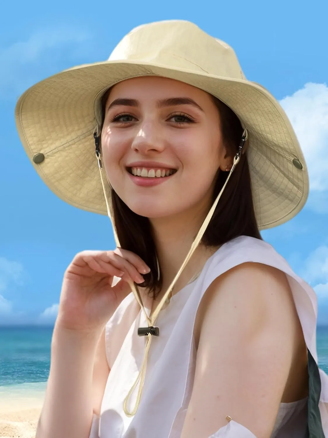 361° Sun Hats for Women Men UV Protection Summer Hat Wide Brim Packable UPF50 Cowboy Hat Hiking Fishing Hats Unisex