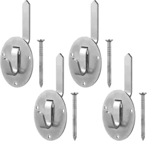 4 Pcs No Stud Picture Hanger 200lbs Drywall Picture Hanger Heavy Duty Photo Hanging Kit Mounting Hardware for Photo, Frames, Paintings, Canvas, Art