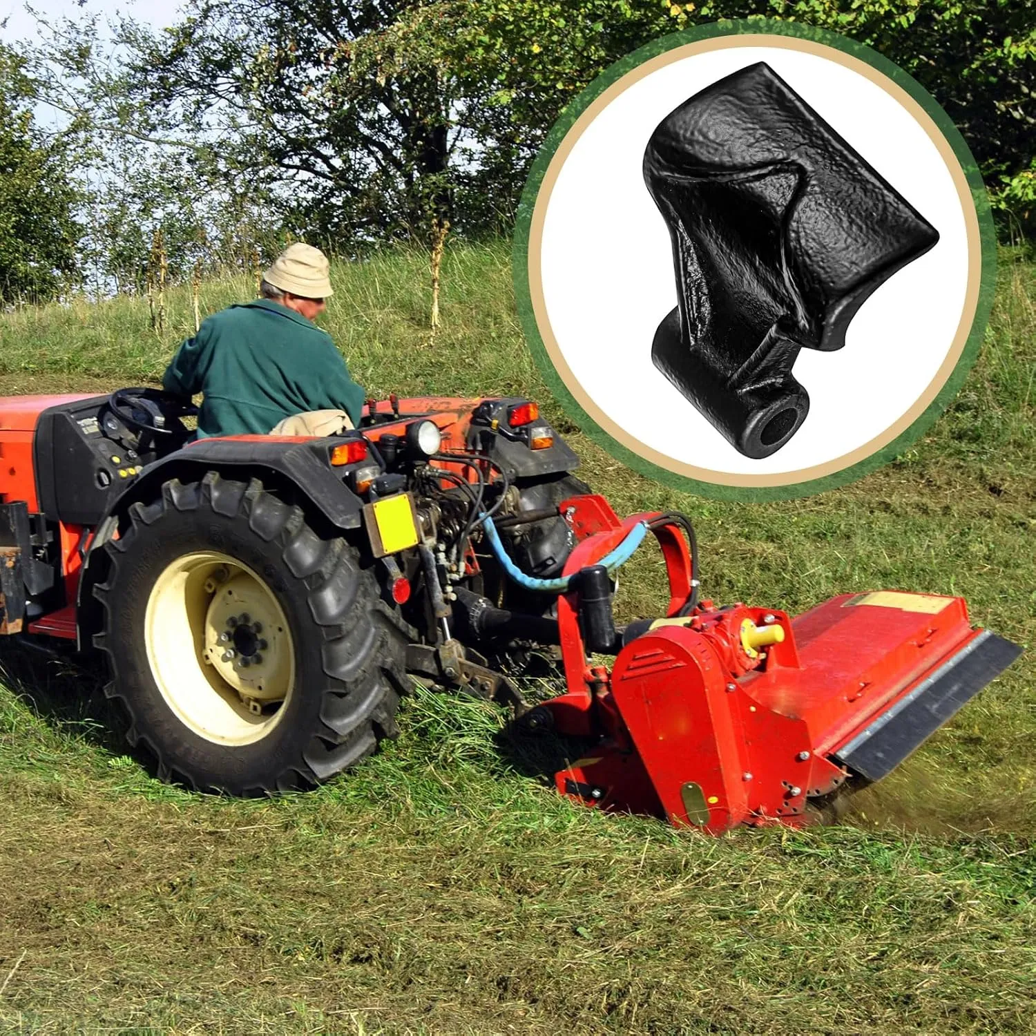 5 Pack 3" Wide Replacement Steel Flail Hammer Blade Flail Mower Blades for Tractor Mowers
