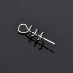 50Pcs/lot Soft Lure Pin Fishing Lure Connectors Fishing Hook Pins Assist Fishing Tools Spring Twist Crank Lock DaJiKan