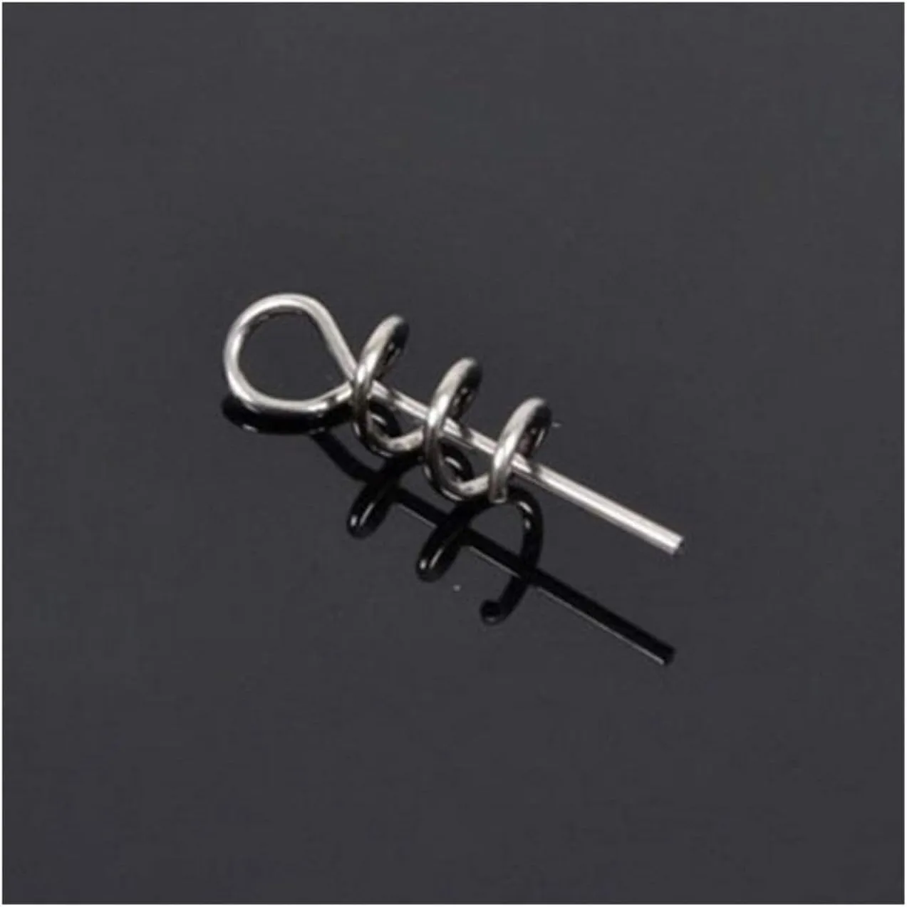 50Pcs/lot Soft Lure Pin Fishing Lure Connectors Fishing Hook Pins Assist Fishing Tools Spring Twist Crank Lock DaJiKan