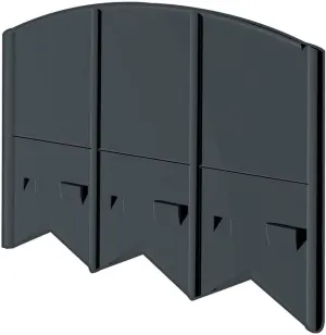 60' Choppers Heavy-Duty Hammer-in Edging - Corner and T Connectors Included - Black