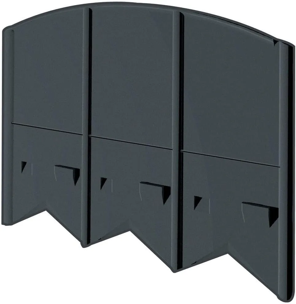 60' Choppers Heavy-Duty Hammer-in Edging - Corner and T Connectors Included - Black