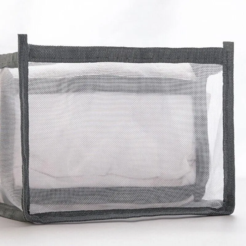 7 Grids Mesh Storage Bag Clothes Jeans Pants Drawer Organizer Boxes Foldable Au
