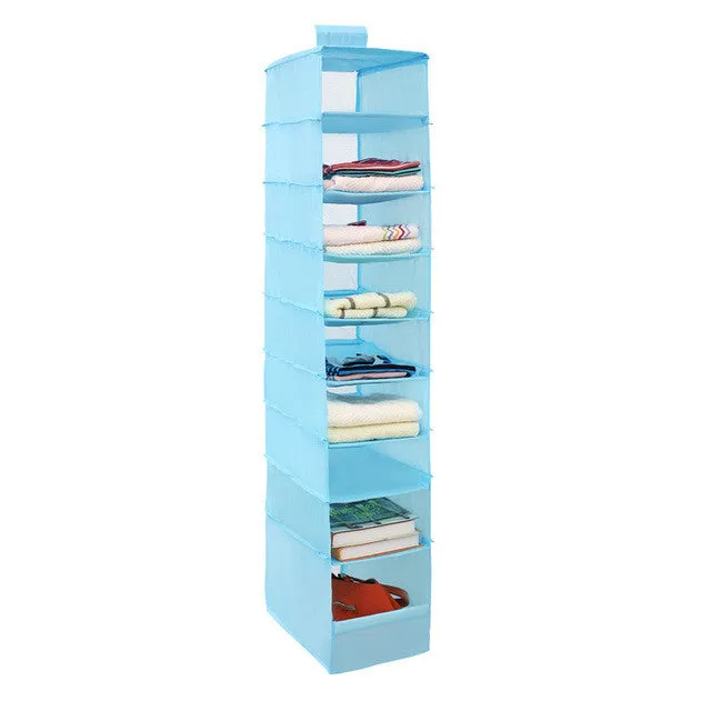 9 Cell Hanging Box Underwear Sorting Clothing Shoe Jean Storage Mails Door Wall Closet Organizer Closet Bag