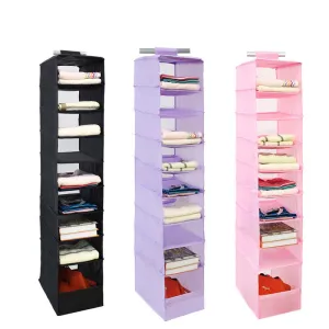 9 Cell Hanging Box Underwear Sorting Clothing Shoe Jean Storage Mails Door Wall Closet Organizer Closet Bag
