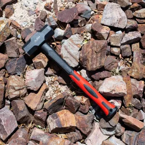 ABN Sledge Hammer 3 Pounds - Shock-Absorbing Fiberglass Handle with Textured Cushion Grip for Heavier-Duty Jobs