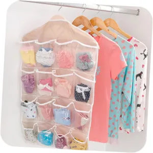 ABOOFAN Polyester Storage Bag Door Hanging Bag Underwear Socks Storage Bag Beige
