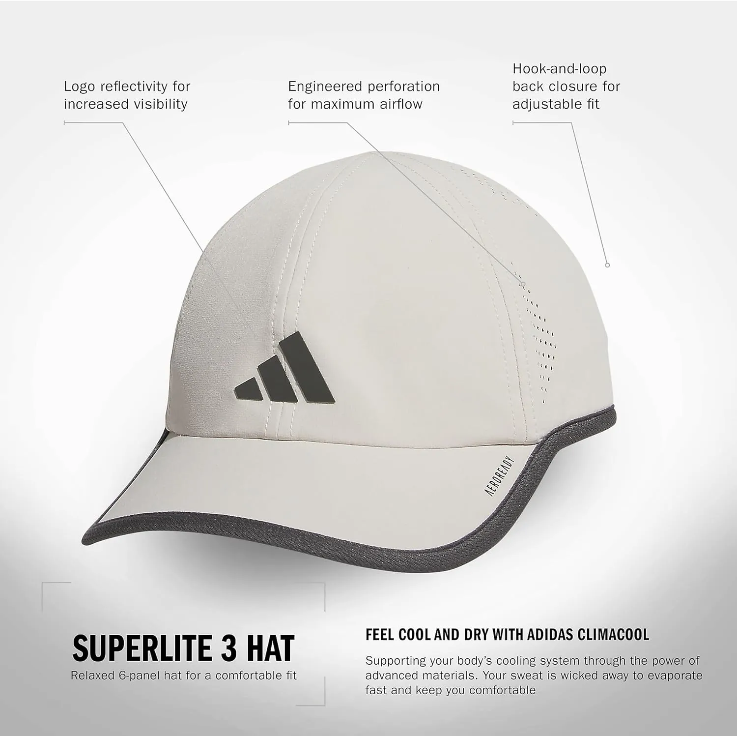 adidas Men's Superlite Relaxed Adjustable Performance Cap