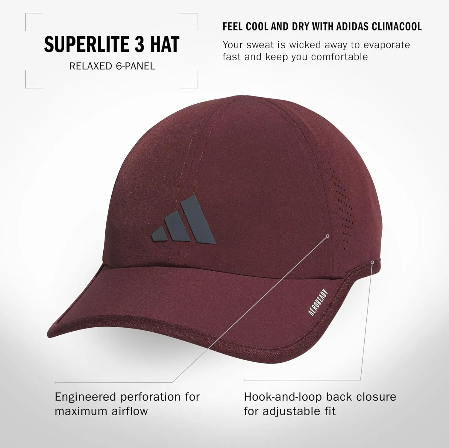 adidas Men's Superlite Relaxed Adjustable Performance Cap