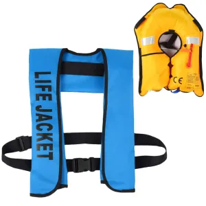 Adult Automatic Water Sports Vest for Boating Fishing Kayaking Paddling (Lake Blue)