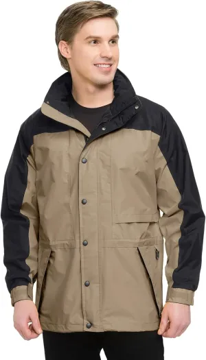 AFC Nylon Water Resistant Parka Jacket Mesh Lining 4 Colors Big & Tall Jacket