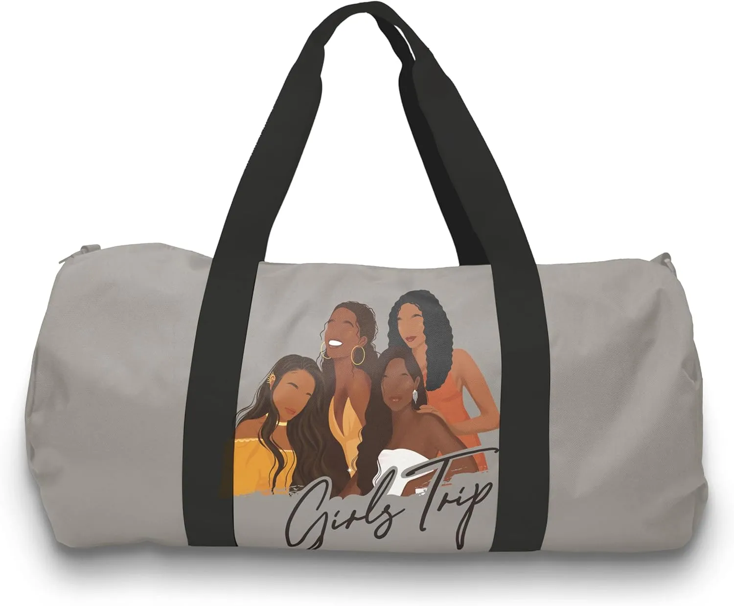 African American Expressions Foldable Travel Bag, Girls Trip Travel Bag, Packable Duffle Bag, Duffel Holdall Bag - TVB-01