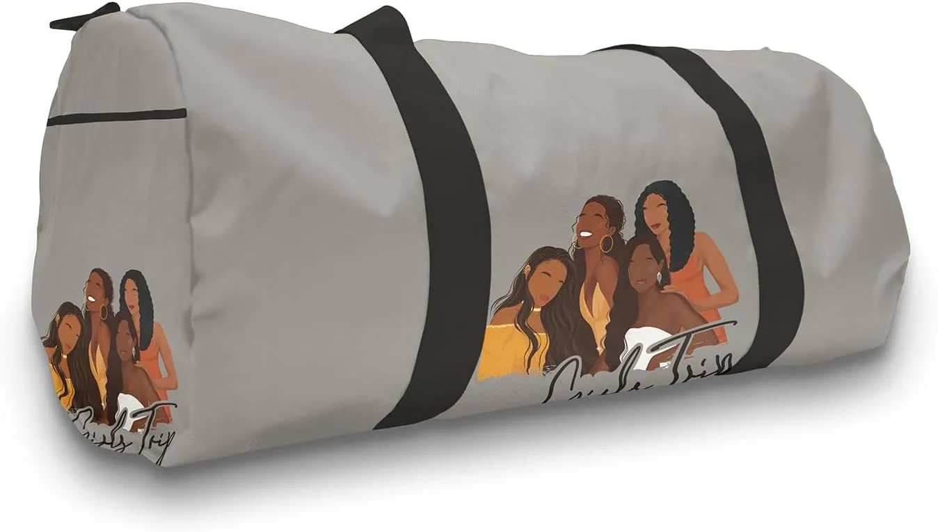 African American Expressions Foldable Travel Bag, Girls Trip Travel Bag, Packable Duffle Bag, Duffel Holdall Bag - TVB-01