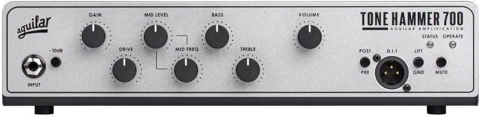 Aguilar TH700V2 Tone Hammer Gen 2 700-watt Bass Amplifier Head (TH700V2)