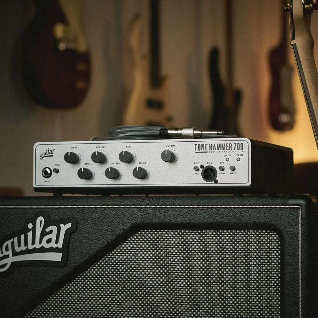 Aguilar TH700V2 Tone Hammer Gen 2 700-watt Bass Amplifier Head (TH700V2)