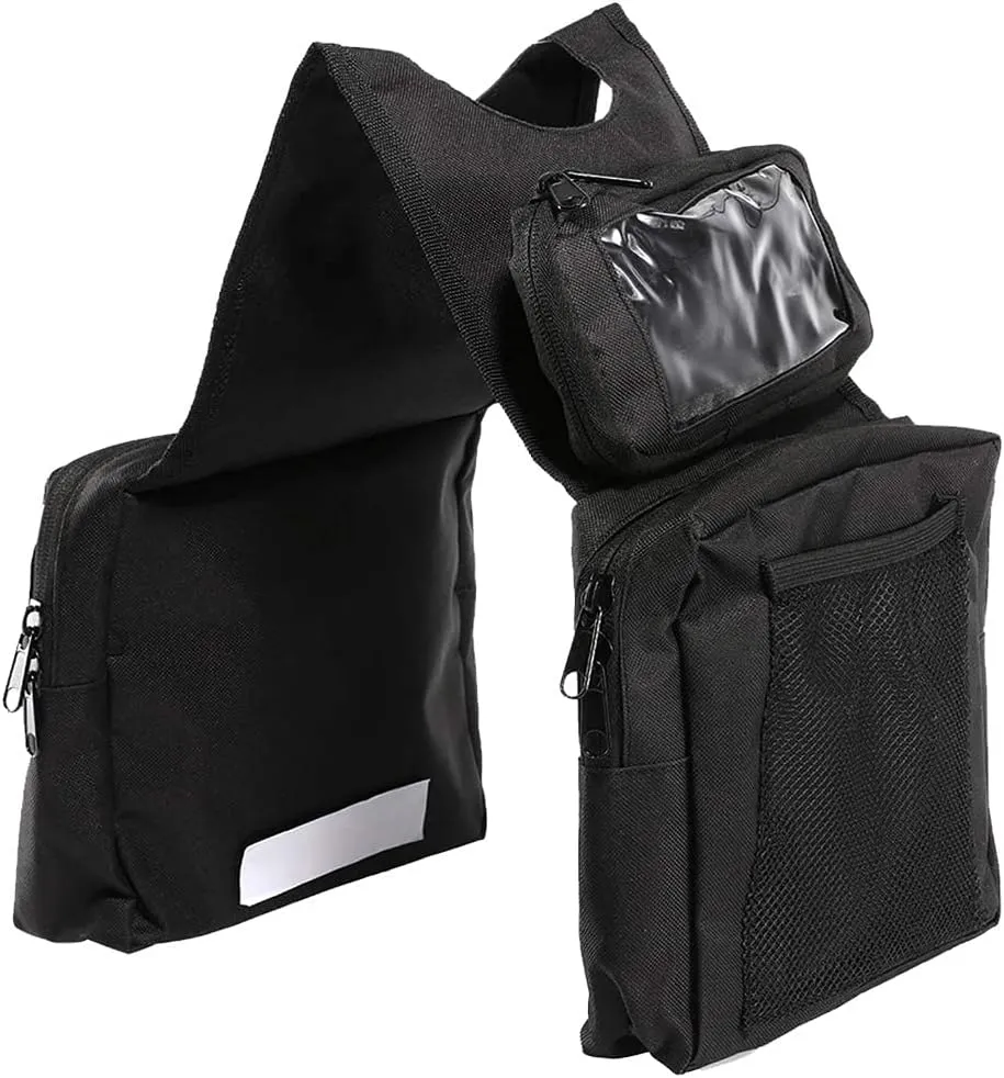 ALAVENTE ATV UTV Tank-Top Saddle Bag - Motorcycle Tank Bag - Snowmobiles ATV Tank Top Saddle Bag Waterproof - for Yamaha Suzuki Kawasaki Harley (ATV Bag Black)