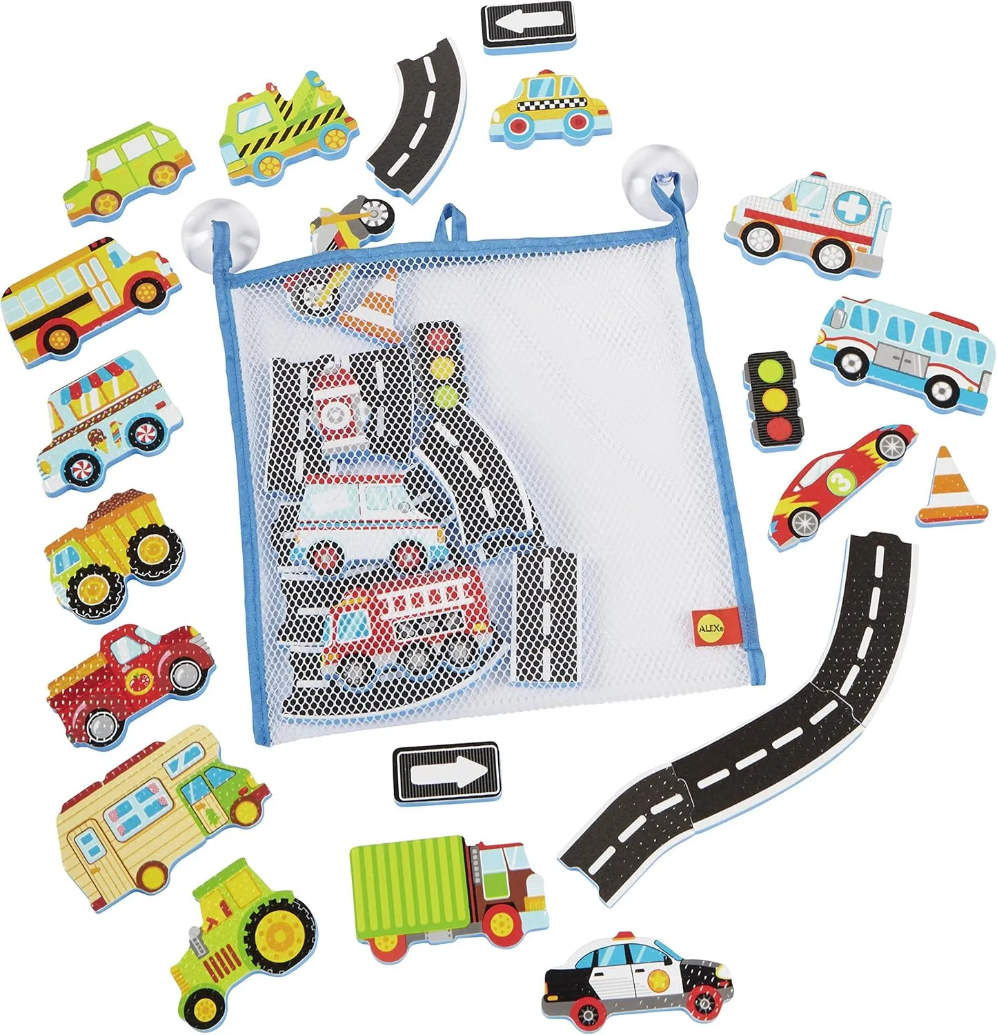 Alex Bath Beep Beep Stickers in The Tub Bath Toy Kids Bath Activity
