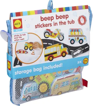 Alex Bath Beep Beep Stickers in The Tub Bath Toy Kids Bath Activity