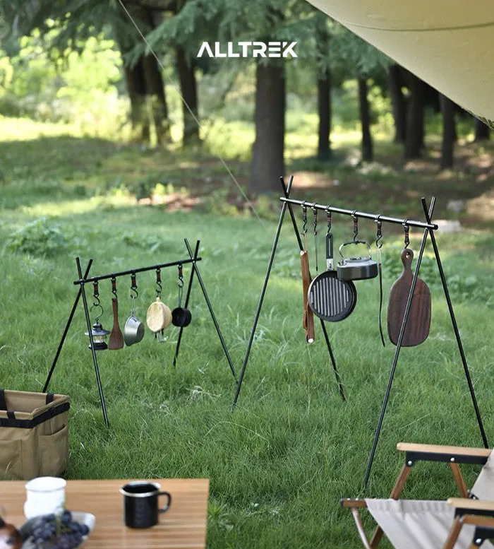 ALLTREK Folding Hanging Rack Barang dan Alat Masak Rak Lipat Outdoor
